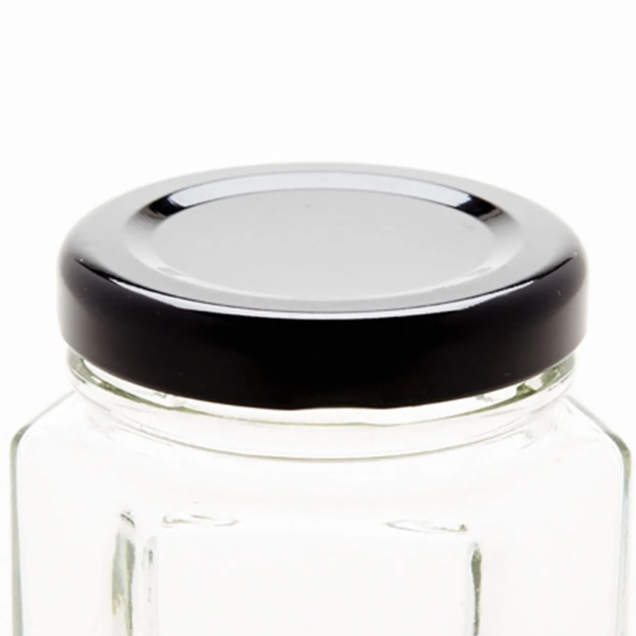 Jar Store Black 48mm Twist Off Lid | 12 Pack