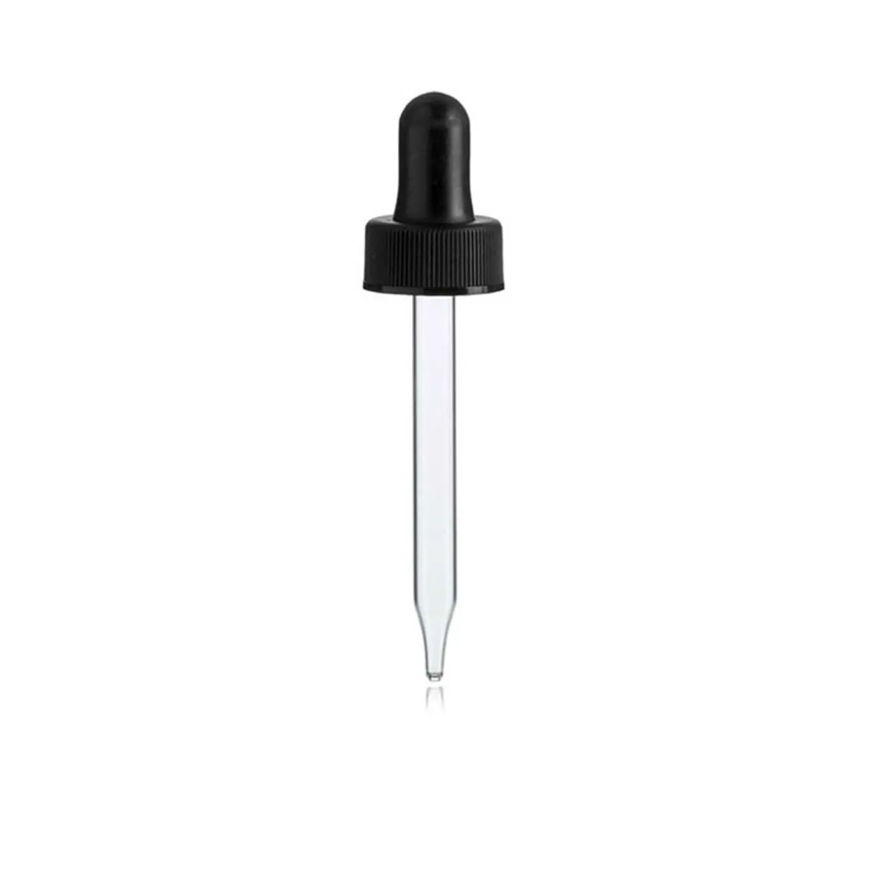 Jar Store 18-400 Black PP Dropper 66mm Pipette | 25 Pack