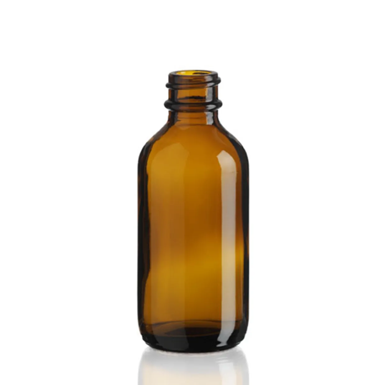 Jar Store 2 oz Amber Boston Round Bottle 20-400 | 18 Pack