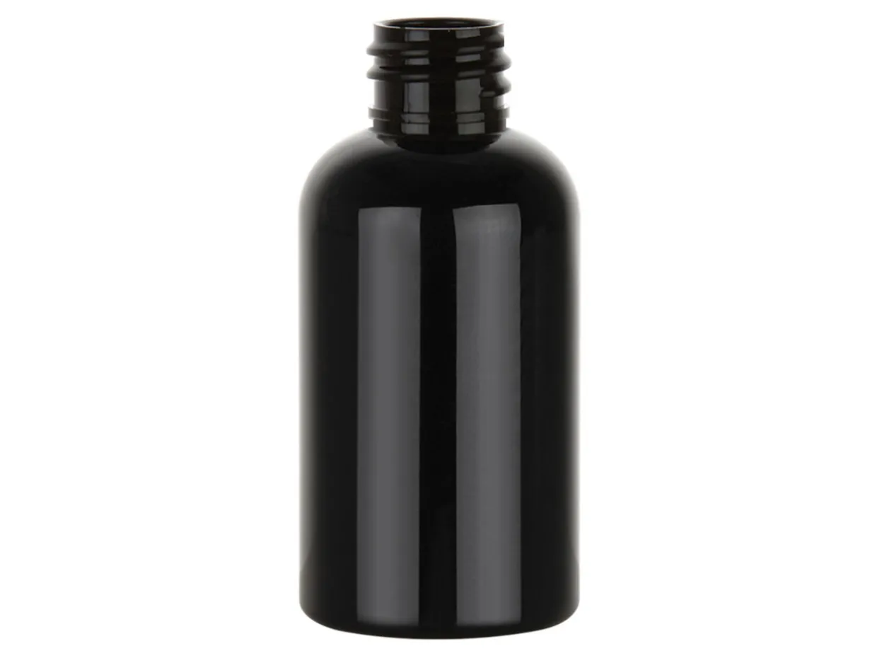 Jar Store 8 oz Black PET Boston Round 24-410 | 36 Pack