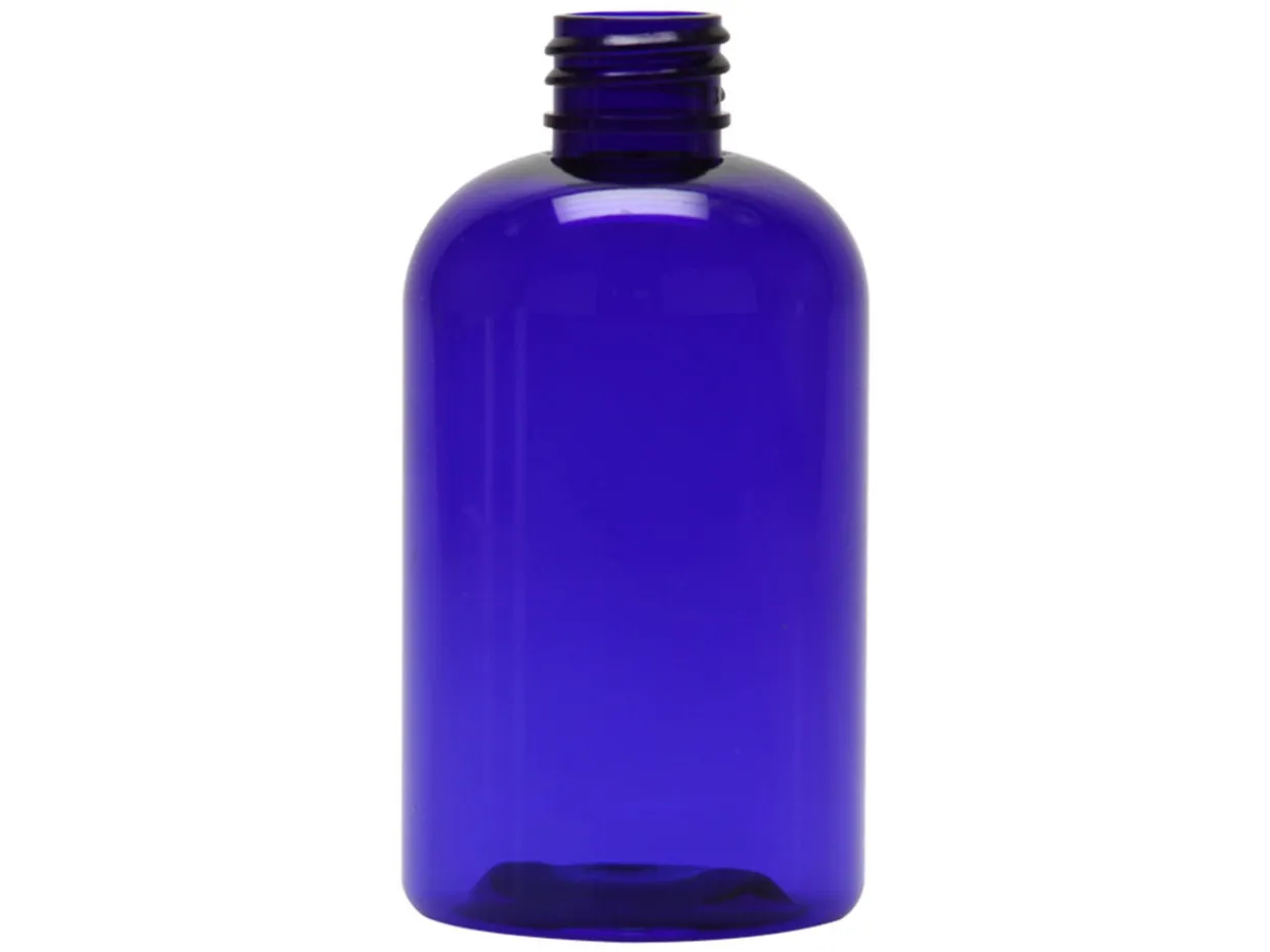 Jar Store 4 oz Blue PET Boston Round 20-410 | 36 Pack