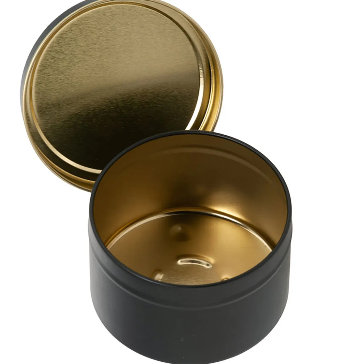 Jar Store 12 oz Black Candle Tin with Feet | 12 Pack