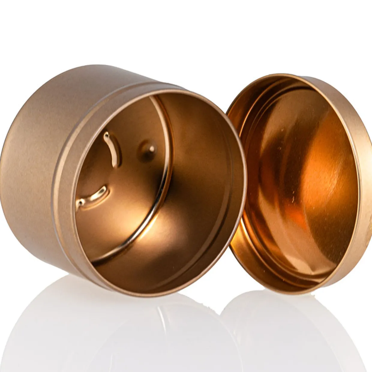 Jar Store 12 oz Rose Gold Candle Tin with Feet | 12 Pack