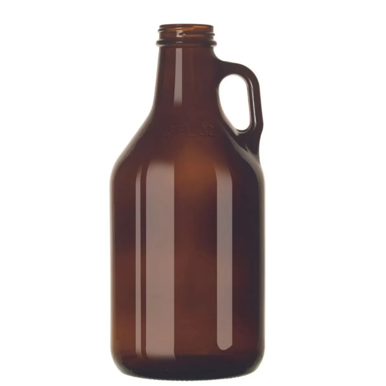Jar Store 32 oz Libbey Amber Growler with Cap | 12 Pack