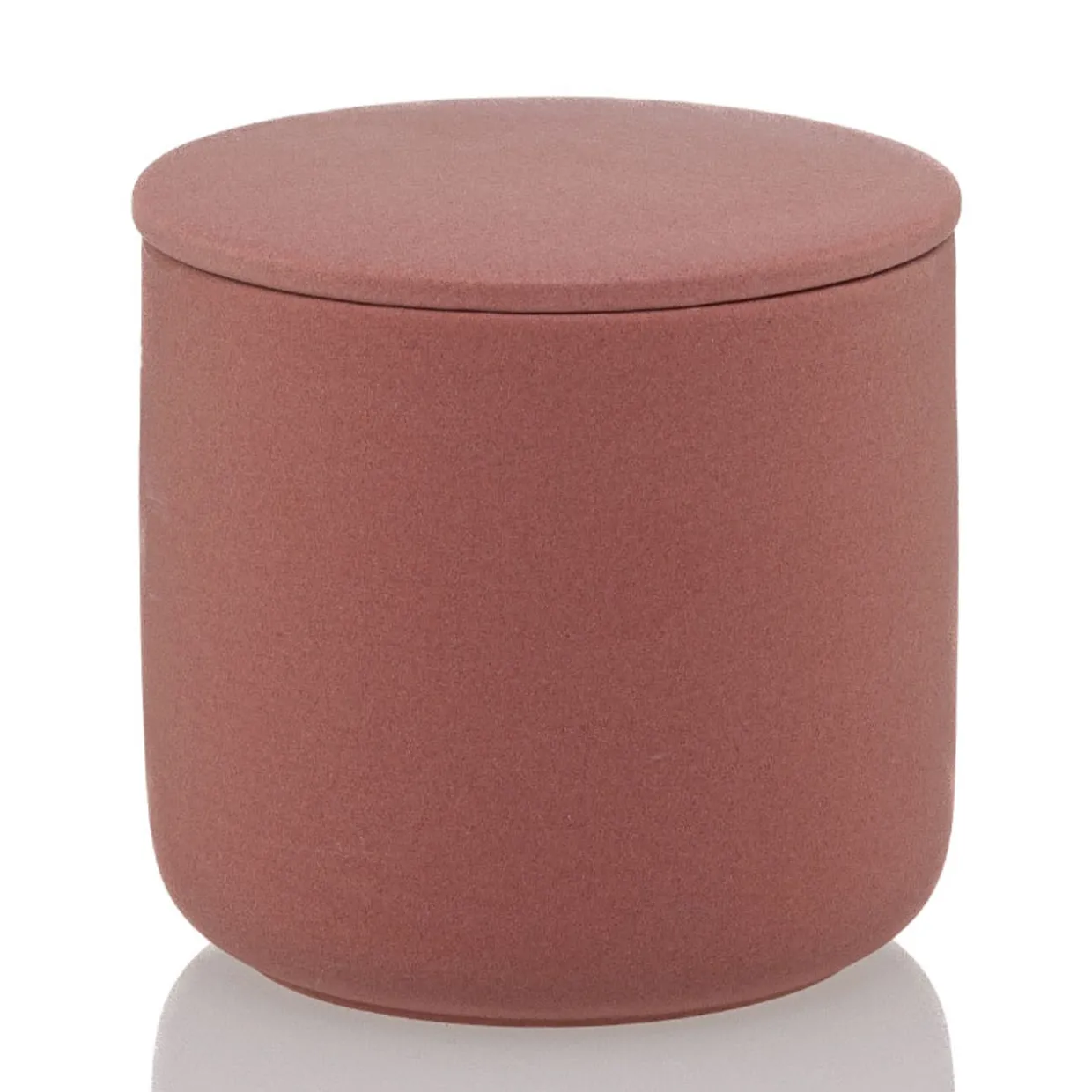 Jar Store 13.5 oz Rose Pink Ceramic Candle Jar with Lid | 16 Pack