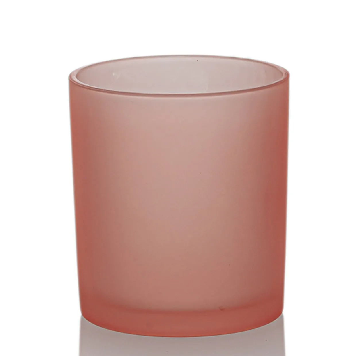 Jar Store Rose Pink Colored Candle Jar - 14.5 oz with Bamboo Lid | 12 Pack