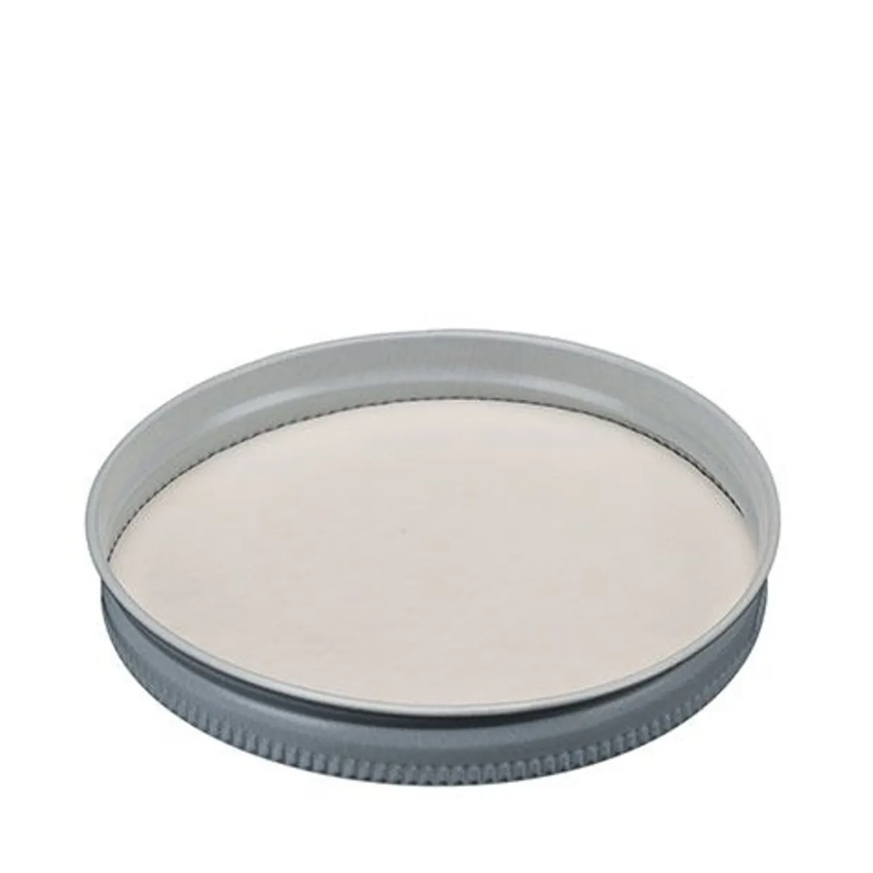 Jar Store White 89-400 Metal Cap with Liner | 12 Pack